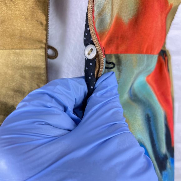 MOULINETTE SOEURS strapless abstract watercolor floral dress - SZ 10 - Picture 11 of 14